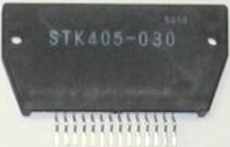 STK405-030A Mikroshēma PWR AMP, 2*20W/6E, ±18.5V, THD=10%