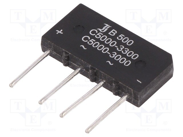 B500C5000A Tiltiņš, 1000V, 5A, 32x17x5.6mm