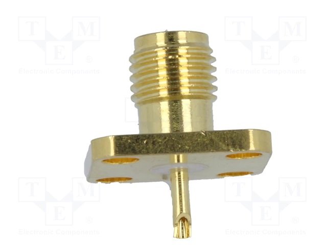 SMA ligzda, taisns, šasijai, skruvejamas, 4 skruves