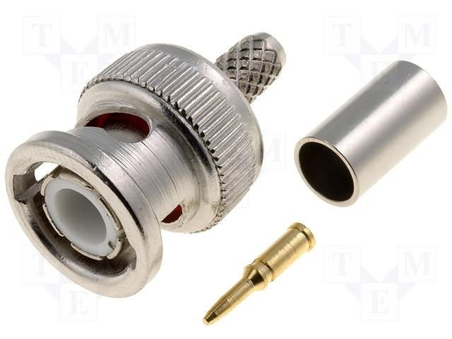 BNC štekers uz RG58, 50Ω, crimped