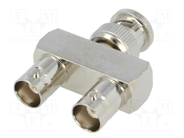 BNC štekers uz 2BNC ligzda, Y-veida, pārēja