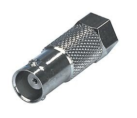 BNC ligzda uz F štekers, pārēja