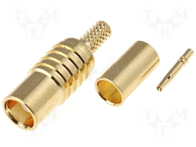 MCX ligzda crimp (RG174, RG188(A), RG316), 50Ω, crimped
