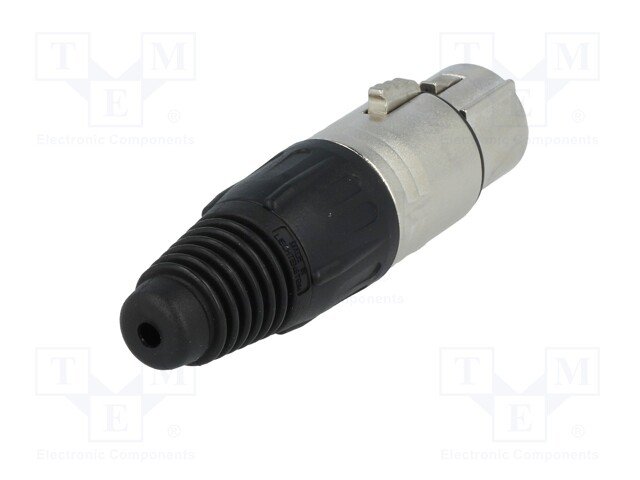 XLR 3PIN, ligzda, vadam, pelka/melna krasa, NEUTRIK