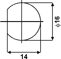 UHF ligzda uz šasijai, skrūvejams