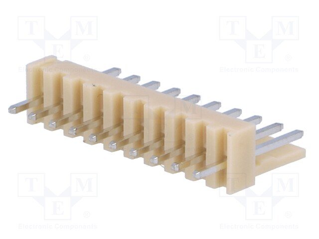 10pin, ligzda/papa, šasijai, solis=2.54mm, taisns, THT, 250V/3A, NS25