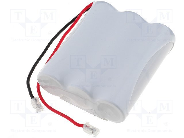 Akumulatori 3*AA, CELLEVIA BATTERIES, ar lokaniem izvadiem, Ni-MH, 1000mAh, 44x50x15mm, 3.6V, 70gr.