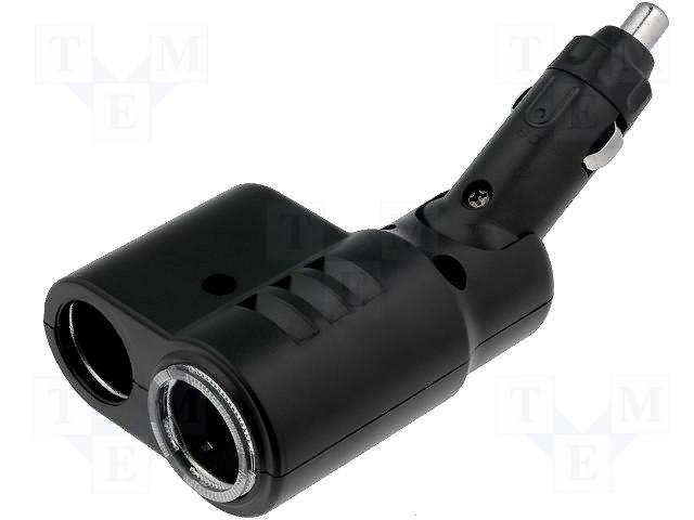 auto štekeris piepīpētājam dalītajs 1=>2 ligzdas, 10A