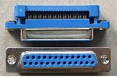25PIN D-SUB, ligzda, Flatcable IDC connector