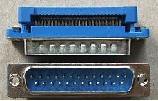 25PIN D-SUB, štekers, Flatcable IDC connector