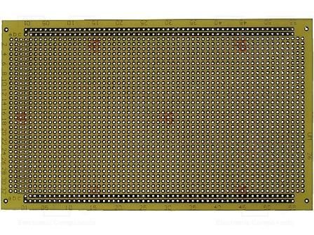 Maketēšanas plate 100x160mm ar 2196 caurumiem, stikltekstolits, 1.5mm