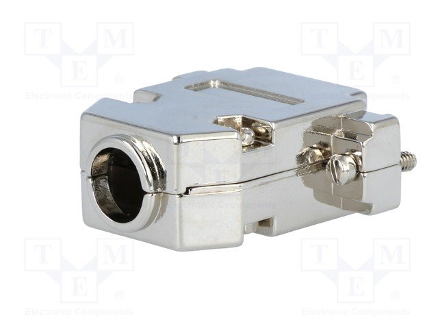 15PIN korpus metalā, D-SUB ar īsām skrūvēm