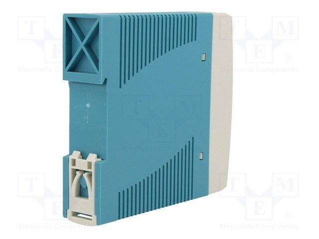 Barošanas avots, 5V, 3A, 15W, 85÷264VAC, DIN sliedei, Mean Well