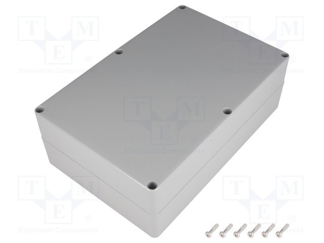 Plastmasas korpuss, 146x222x75mm, IP65, ABS, pelēkā krasa