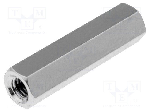 Distancers L=20mm, M3 iekšeja vitne- M3 iekšeja vitne, misiņš