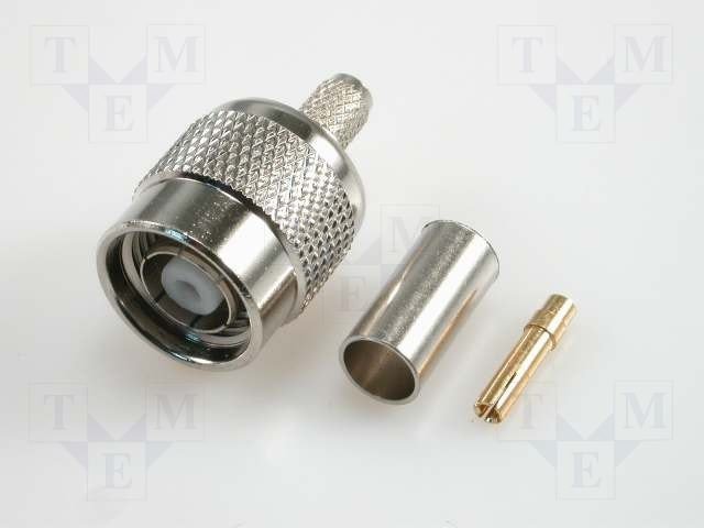 TNC štekers, uv vadu RG-58, CRIMP