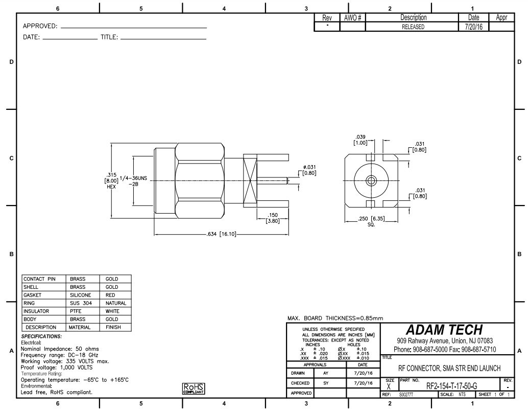 SMA štekers, taisns, šasijai, lodejama no malas
