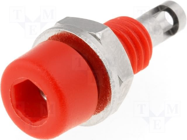 Testera ligzda, 2mm, 10A, šasijai, ar iekšēju aizspiedni, melna krasa