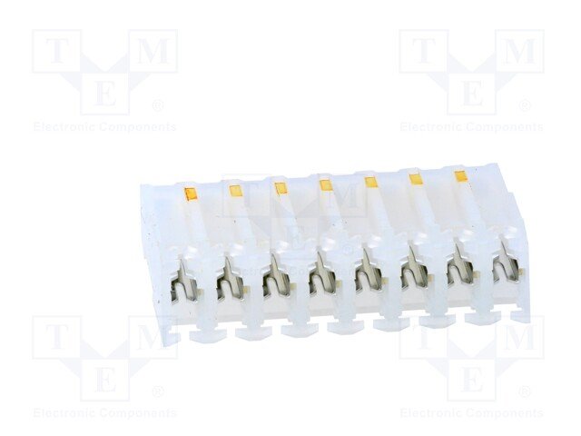 8pin, štekers/mama uz vadam, IDC, solis=3.96mm, 20AWG, 0.8mm², 300V/8A, CE156