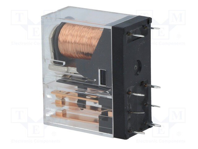 Relejs DC6V, DPDT, 2x5A/250VDC, 2x5A/30VDC, 68Ω(88.2mA), divi kontakti uz pārslēgšanu, 29x13x25.5mm, OMRON