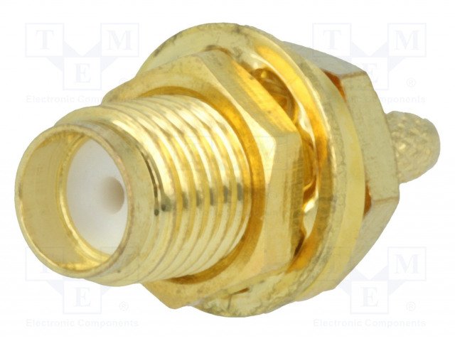 SMA ligzda, crimp RG174, centrā ir ligzda