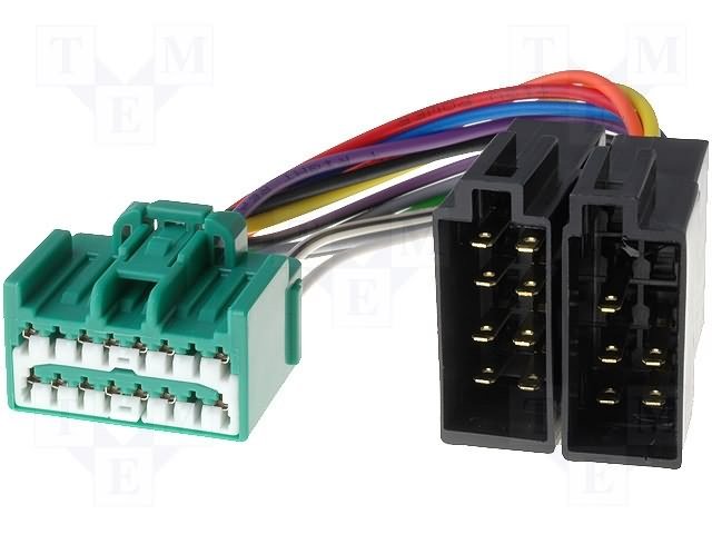 ZRS-142 Connector for radio Volvo 16-pin 2004-> ISO