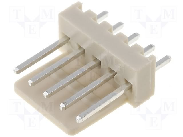 5pin, ligzda/papa, šasijai, solis=2.54mm, taisns, THT, 250V/3A, NS25