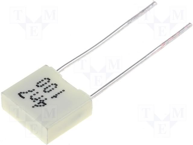 4.7nF/63VDC, 40VAC, ±10%, plēves, poliefirs kondensators, 5mm, 2.5x6.5x7.2mm, KEMET