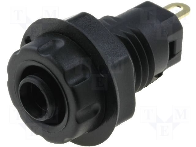 Testera ligzda, 4mm, 30A/1000V, šasijai melns