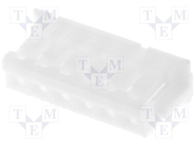 6pin, štekers/mama uz vadam, bez kontaktiem, solis=1.5mm, 50V/1A