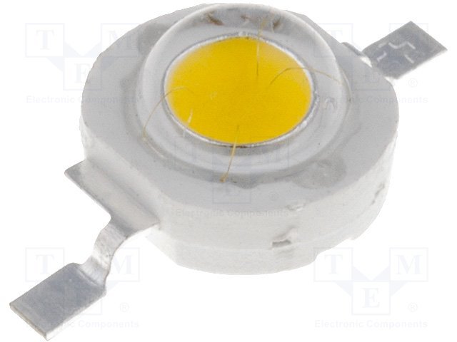 Ultra spožas gaismas diode, 3W, 180lm, 140grad, 3,5...4,5V/700mA, EMITER, 3000K, silta balta