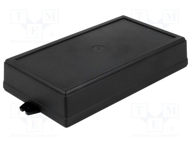 Plastmasas korpuss, 101x178x36mm, ABS, melnā krasa, ar piestiprinājumiem