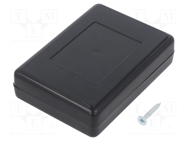 Plastmasas korpuss, 59x84x23mm, ABS, melna krasa