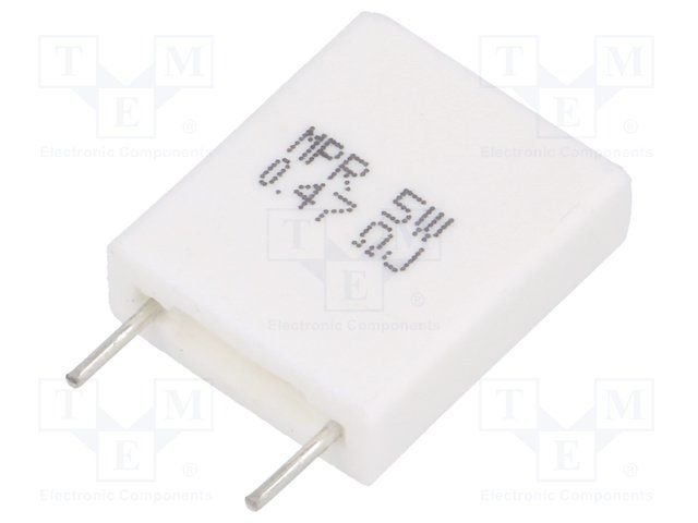 0R47 5W, ±5%, Rezistors vertikāls, 10mm, 14x18x5mm