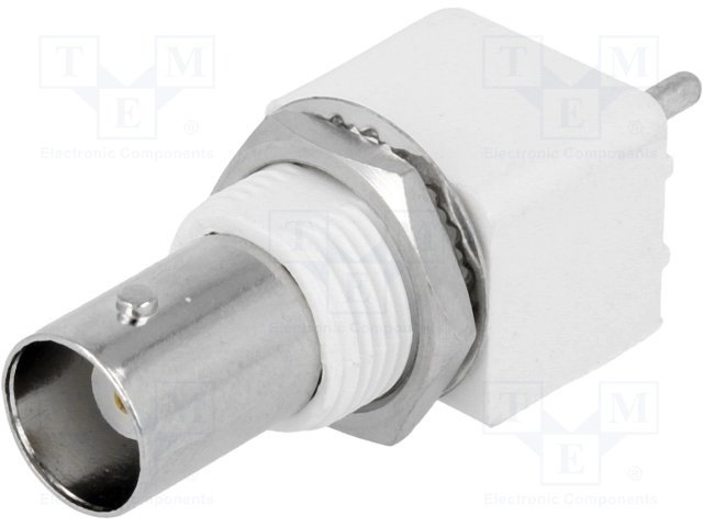 BNC ligzda, šasijai, izolēts, taisns, 50Ω, THT