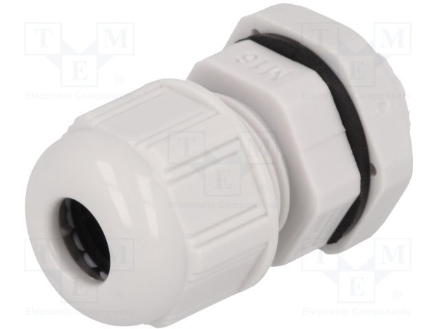 Kabeļu ievade 4...8mm, IP68, -40...100°C, poliamids, M16, pelekā krasa