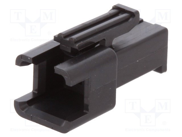 SM connector, 2pin, ligzda/papa uz vadam, bez kontaktiem, solis=2.5mm, 250V/3A