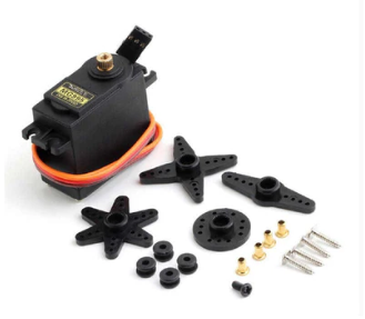 Modulis: servopiedziņa ar metāla zobratu MG995 (360 grādu rotācija)