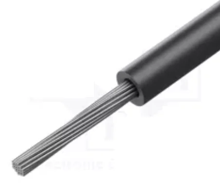 Montāžu vads, silikonu, daudzdzislas, 4.0mm2, 500V, -60...180°C, lokanības klase 5, CU, alvots, melna krasa