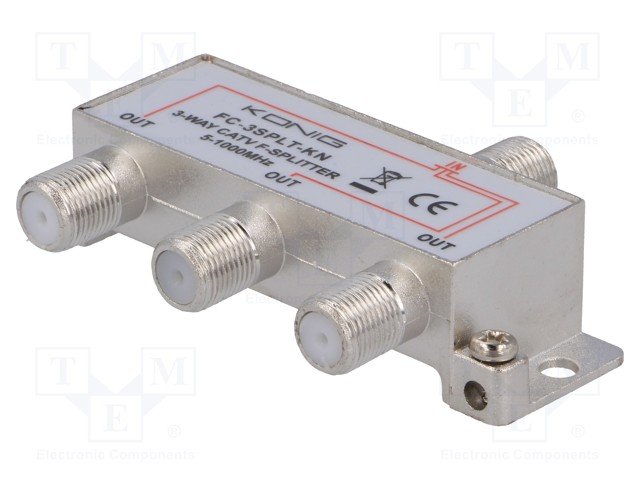 Spliters 1-3 TV signāla dalītajs uz 3 abonentiem