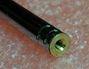 Antēna 4.3mm 45/110mm, piestiprinājums skrūve M1.5 no lejas