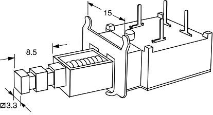 Sledzējs 4/128A 250VAC VESTEL, BUSH, ALBA 300021