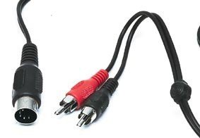 5DIN štekers/2RCA štekers vads 1.5m