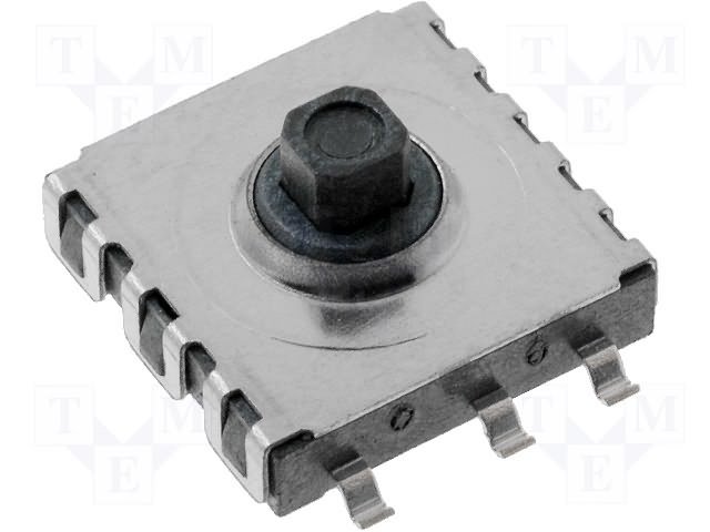 Džojstik SMD 10x10.4mm 0.05A, 12V