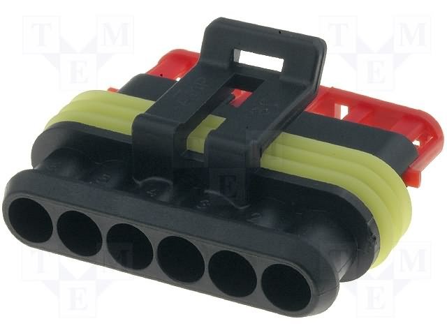 AMP serija Superseal 1.5 "mama" 6PIN, IP67, 14A/24VDC