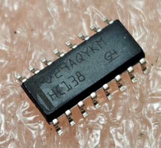 74HC138D SMD Mikroshēma 1 TO 8 DECOD/DEMULTIPLEX, SO16