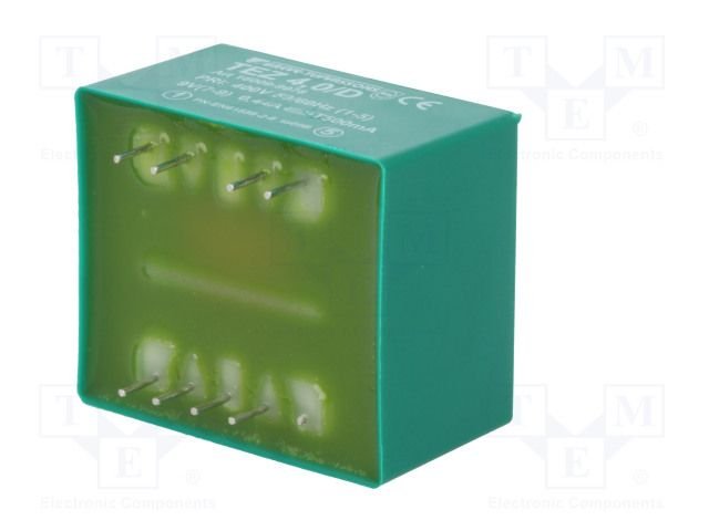 Transformators 400V=>9V, 444mA, 4VA, 35x42x29mm