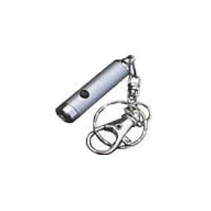 Gaismas diožu breloks (cilindrs lux) sudrabota krasa