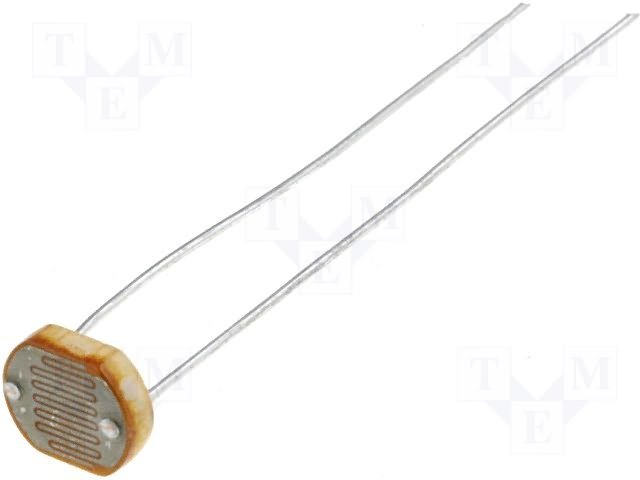 Fotorezistors 0Lk(150k)-10Lk(2...6k), 100mW, 540nm, 5.1x4.3x36mm