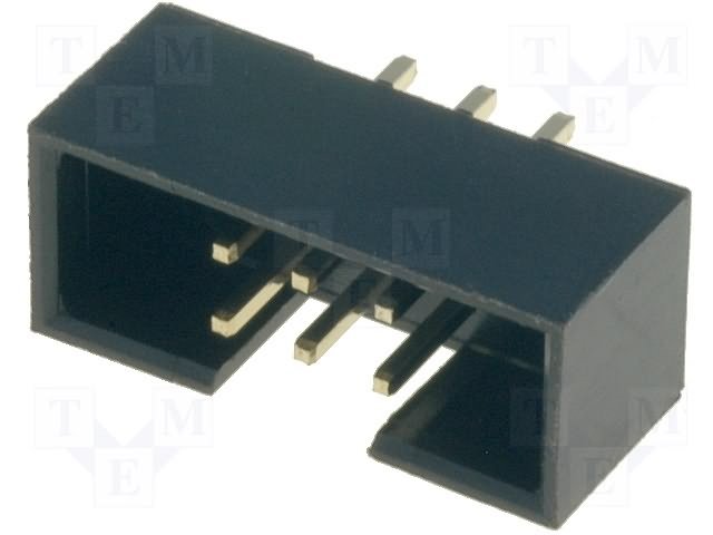 6pin(2x3), IDC, "papa/THT", solis=2.0x2.0mm, taisns